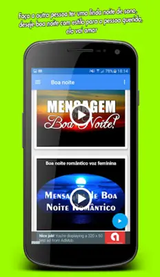 Bom dia, Tarde e Noite, Videos android App screenshot 2