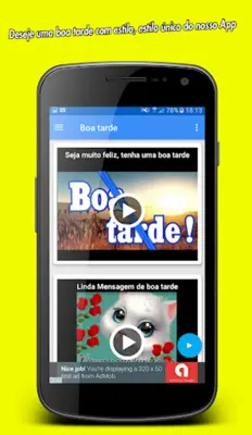 Bom dia, Tarde e Noite, Videos android App screenshot 3